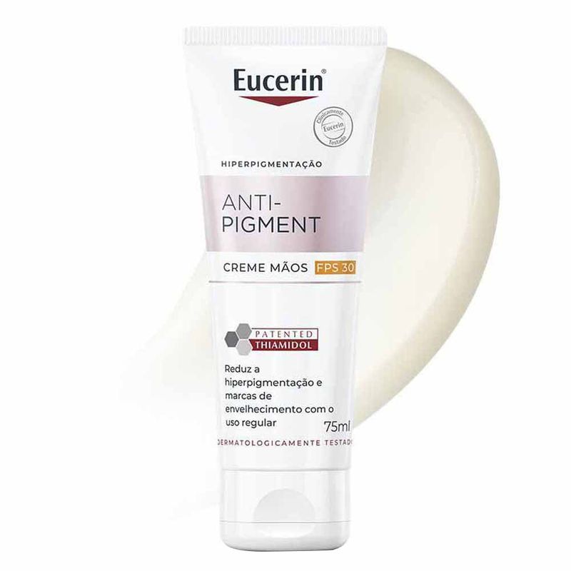 EUCERIN Creme de Mãos Clareador de Manchas Anti-Pigment FPS30 75ml